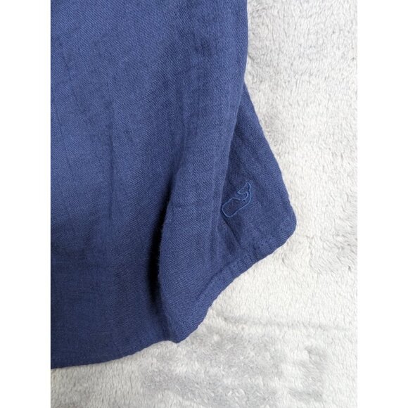 Vineyard Vines Tank Top Womens Size Large Blue Gauzy Ruffle Top Casual Everyday - Picture 4 of 7